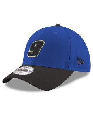 Men's Royal and Black Chase Elliott 9FORTY Snapback Adjustable Hat by NEW ERA