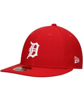Men's Scarlet Detroit Tigers Low Profile 59FIFTY Fitted Hat by NEW ERA
