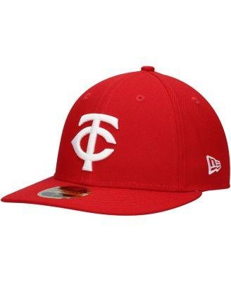 Men's Scarlet Minnesota Twins Low Profile 59FIFTY Fitted Hat by NEW ERA