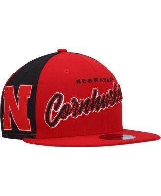 Men's Scarlet Nebraska Huskers Outright 9FIFTY Snapback Hat by NEW ERA