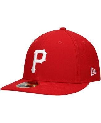 Men's Scarlet Pittsburgh Pirates Low Profile 59FIFTY Fitted Hat by NEW ERA