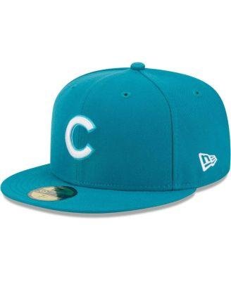 Men's Turquoise Chicago Cubs 59FIFTY Fitted Hat by NEW ERA