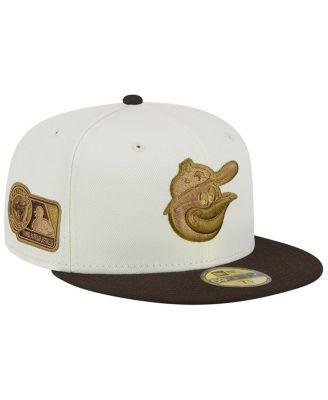 Men's White, Brown Baltimore Orioles 1983 World Series 59FIFTY Fitted Hat by NEW ERA
