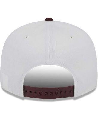 Men's White, Maroon Arizona State Sun Devils Two-Tone Layer 9FIFTY Snapback Hat by NEW ERA
