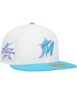 Men's White Miami Marlins Vice 59FIFTY Fitted Hat by NEW ERA