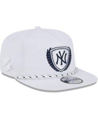 Men's White New York Yankees Golfer Tee 9FIFTY Snapback Hat by NEW ERA