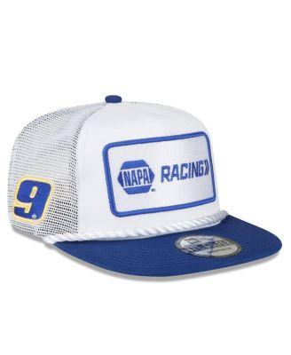 Men's White, Royal Chase Elliott NAPA Golfer Snapback Hat by NEW ERA