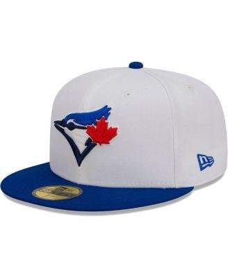 Men's White, Royal Toronto Blue Jays Optic 59FIFTY Fitted Hat by NEW ERA