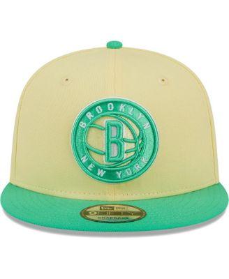 Men's Yellow, Green Brooklyn Nets 9FIFTY Hat by NEW ERA