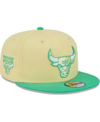 Men's Yellow, Green Chicago Bulls 9FIFTY Hat by NEW ERA