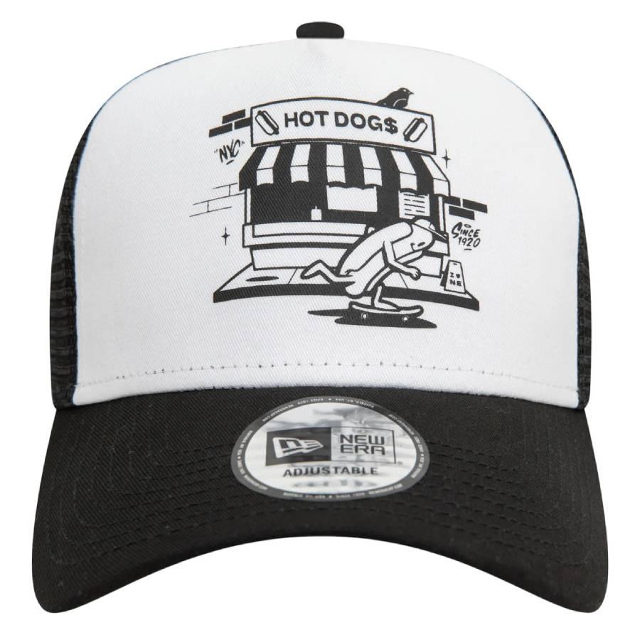 New Era Graphic NY Hotdog Adjustable Trucker Cap by NEW ERA