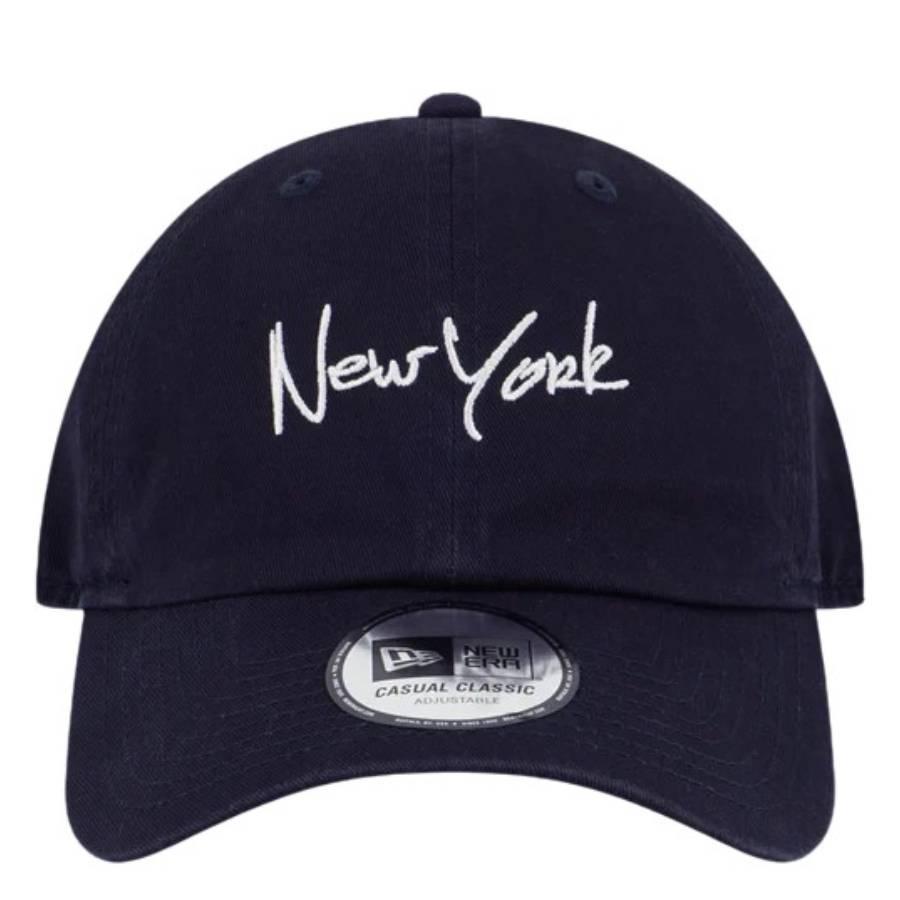 New Era Navy New York Script Classic Cap by NEW ERA