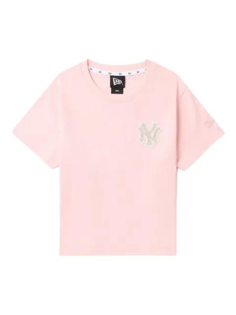 logo-embellished crop T-shirt by NEW ERA