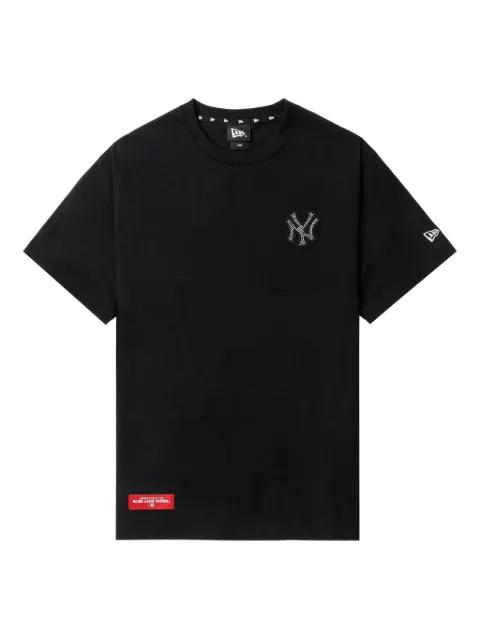 rhinestone-embellished logo T-shirt by NEW ERA