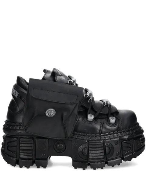pocket-detail platform sneakers by NEW ROCK