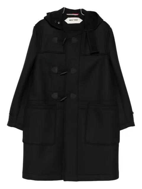 button-fastening hoodied coat by NEW YORK RESIDENT