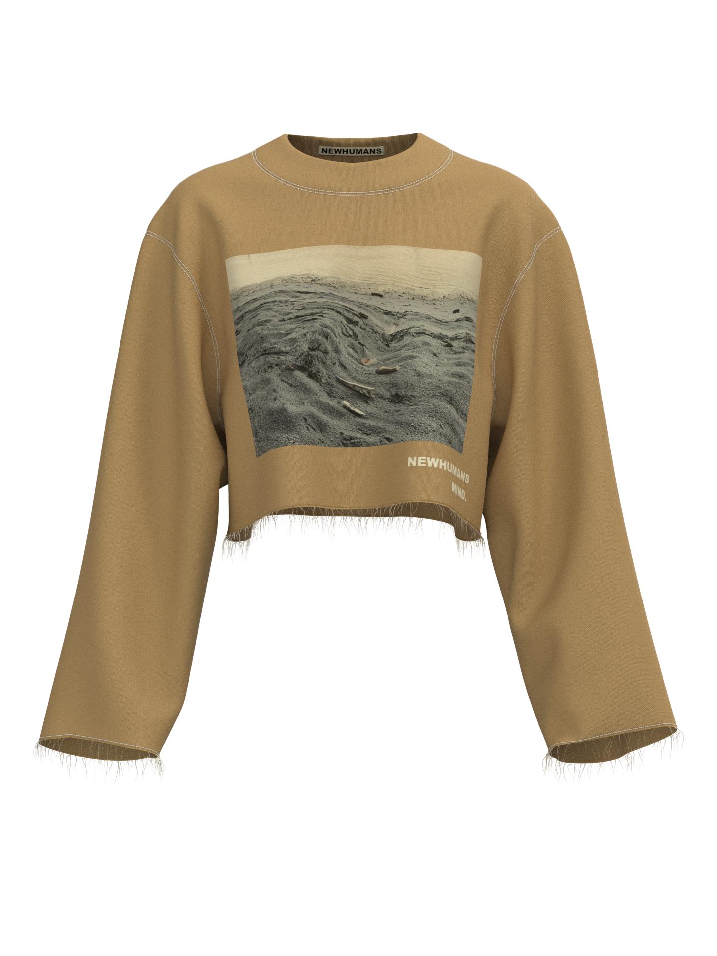 CROPPED SWEATSHIRT - “PLASTIC BEACH” by NEWHUMANS