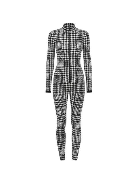 houndstooth high-neck jumpsuit by NEWLAND