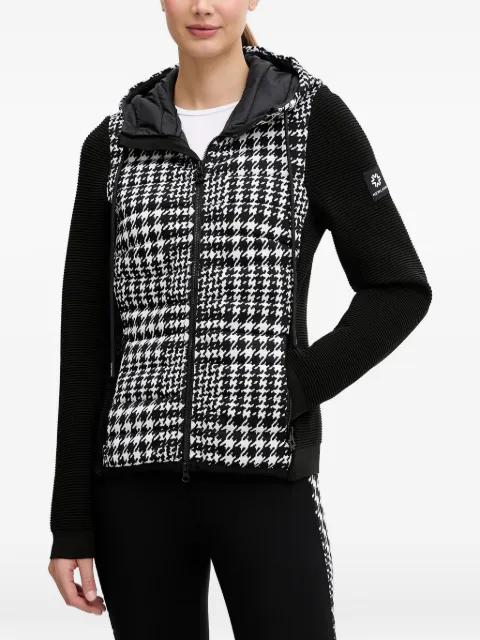 houndstooth hoodied jacket by NEWLAND