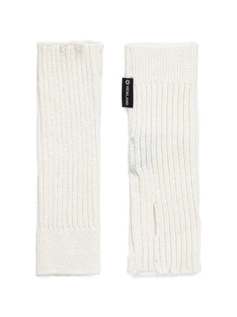 ribbed label gloves by NEWLAND