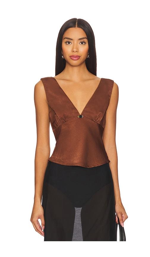 NIA Celia Top in Chocolate by NIA