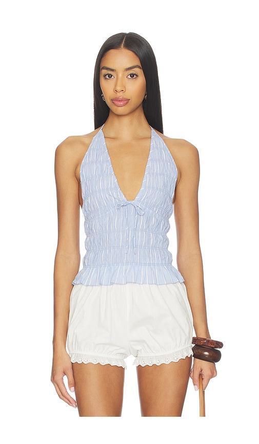 NIA Chandler Top in Baby Blue by NIA