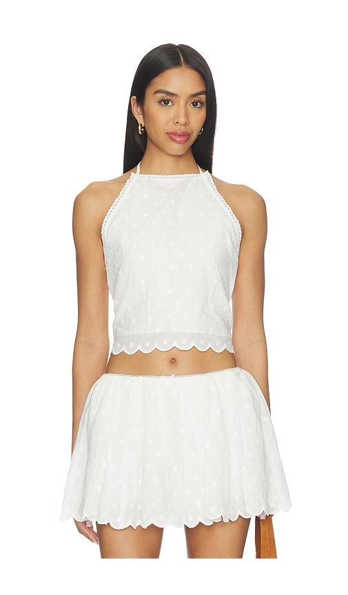 NIA Clavel Top in White by NIA