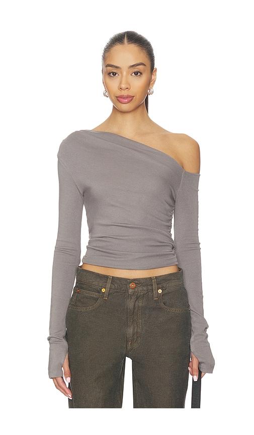 NIA Cleo Top in Grey by NIA