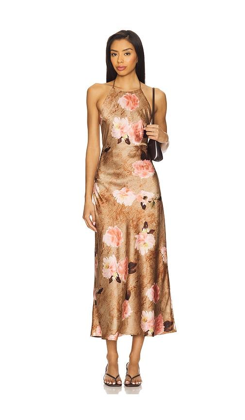NIA Leah Dress in Brown by NIA
