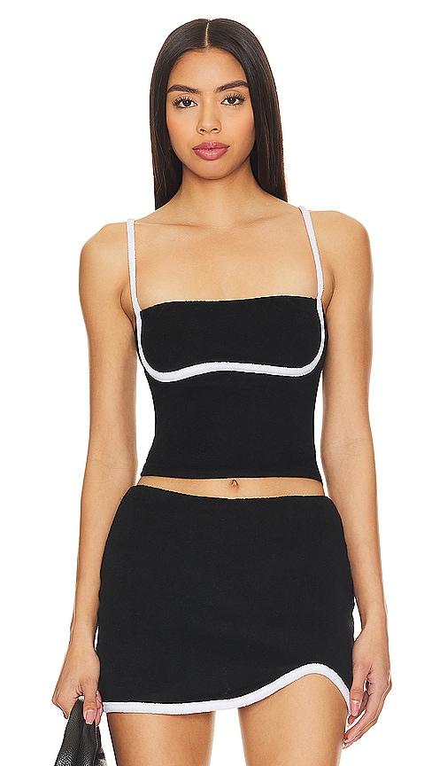 NIA Love Top in Black by NIA
