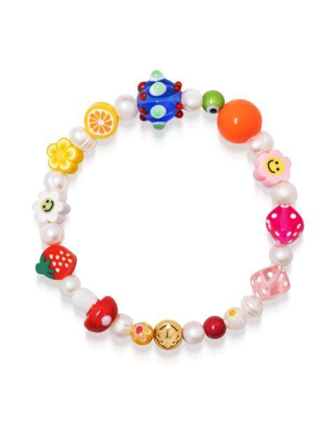Berry Pearl bracelet by NIALAYA JEWELRY