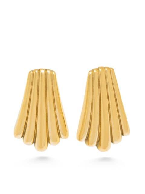 Calico Shell earrings by NIALAYA JEWELRY