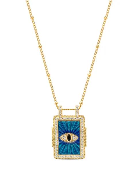 evil-eye pendant necklace by NIALAYA JEWELRY