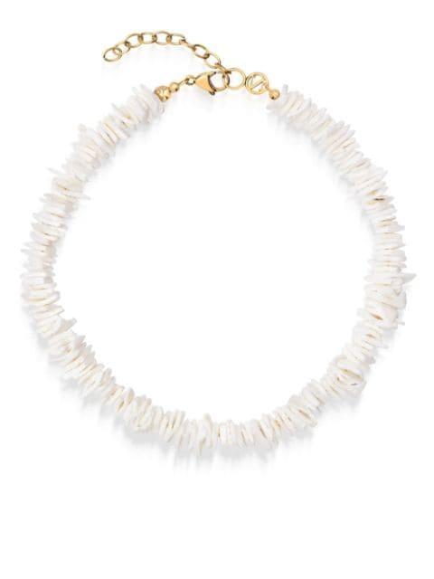 flat beads necklace by NIALAYA JEWELRY