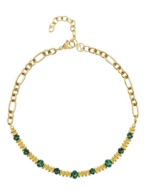 malachite chain necklace by NIALAYA JEWELRY