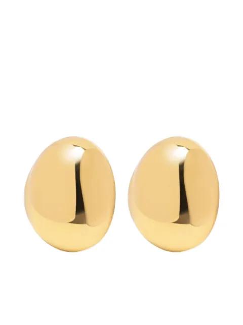 oval stud earrings by NIALAYA JEWELRY