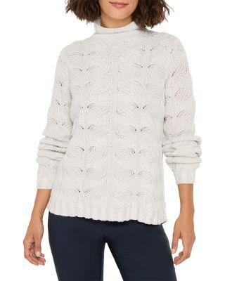 Cable Knit Sparkle Sweater by NIC+ZOE