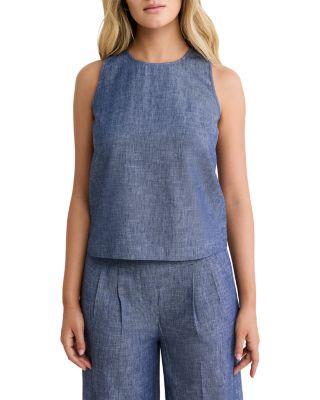 Chambray Mix Stevie Tank by NIC+ZOE