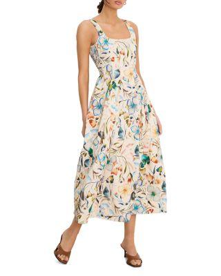 Chloe Pressed Flowers Midi Dress by NIC+ZOE