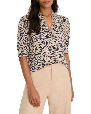Contrast Swirl Top by NIC+ZOE