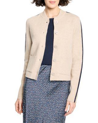 Dashing Dusk Knit Bomber Jacket by NIC+ZOE