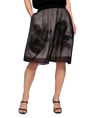 Embroidered Mesh Skirt by NIC+ZOE