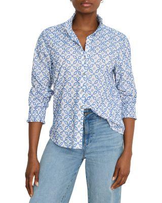 Embroidered Tile Shirt by NIC+ZOE