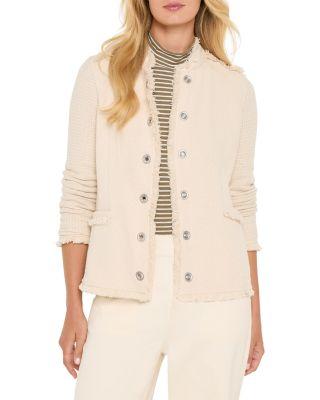 Fringe Trim Military Jacket by NIC+ZOE