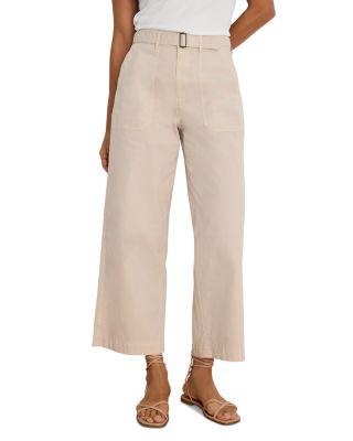 Highland Soft Stretch Wide Leg Belted Ankle Pants by NIC+ZOE