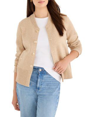 Knit Bomber Snap Jacket by NIC+ZOE