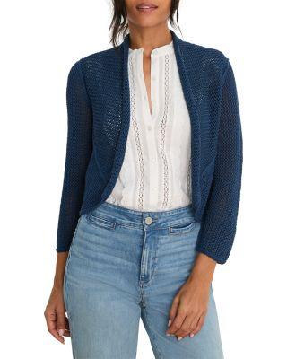 Mesh Cocoon Cardigan Sweater by NIC+ZOE