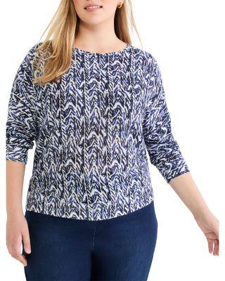 Crosshatch Sweater by NIC+ZOE PLUS