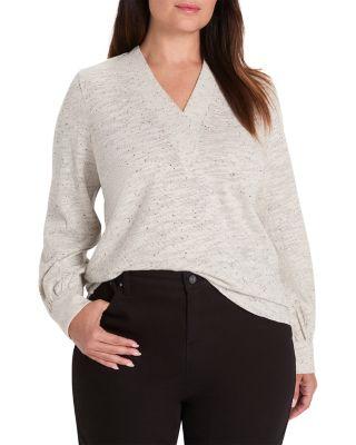 Downtown Sparkle Nep Knit Top by NIC+ZOE PLUS