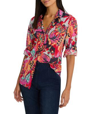 Kauai Garden Crinkle Shirt by NIC+ZOE PLUS
